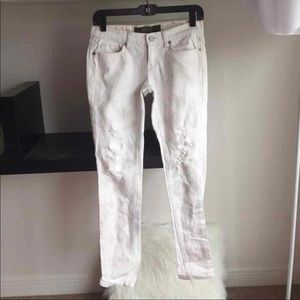 VS pink grey white bleached limited edition jeans